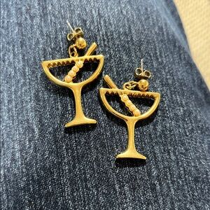 Avon Gold Cocktail Earrings